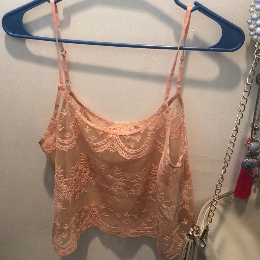 Pink/Gold Cami crop top